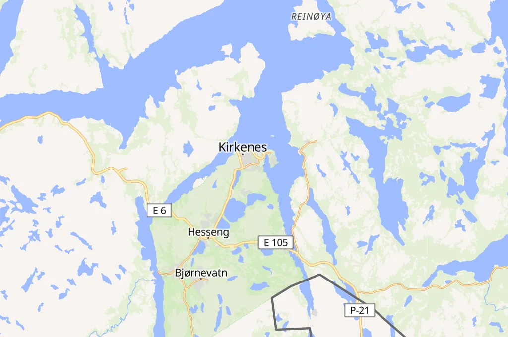 Kirkenes Area Map Kirkenes Area Map