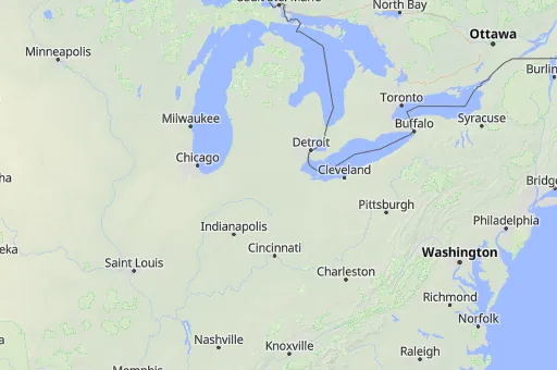 Map of Ohio
