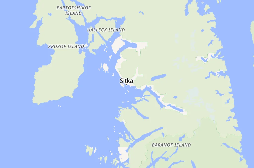 Sitka Area Map Sitka Area Map