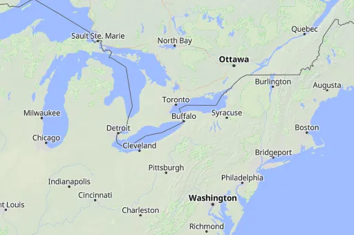 Map of Regional Municipality of Niagara