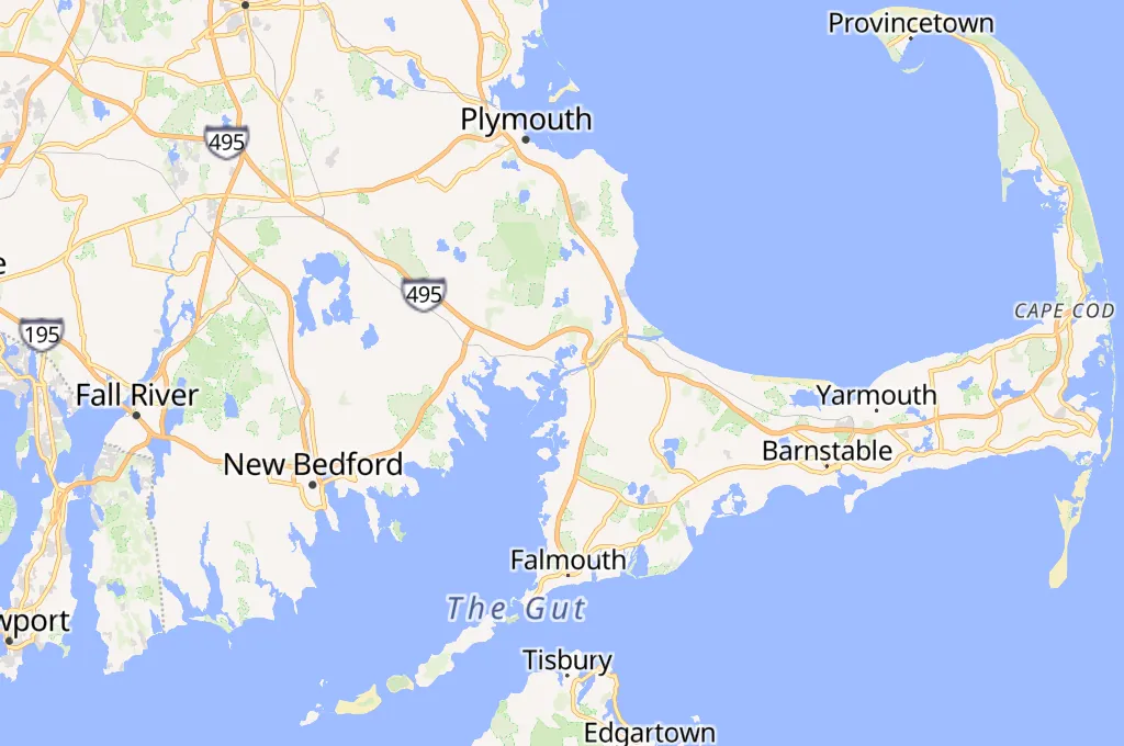 Cape Cod Canal Area Map Cape Cod Canal Area Map