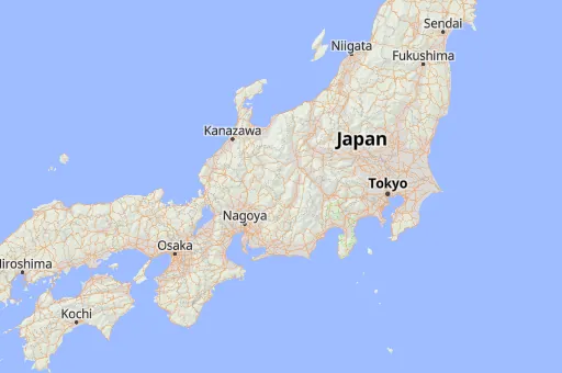 Map of Nagano