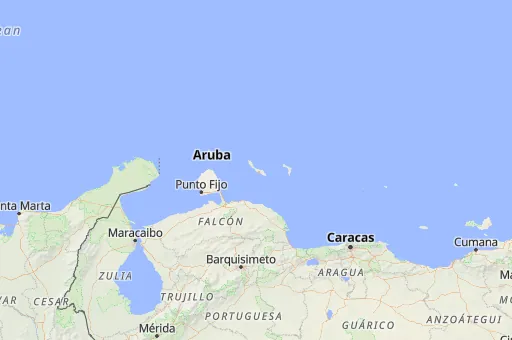 Map of Curaçao