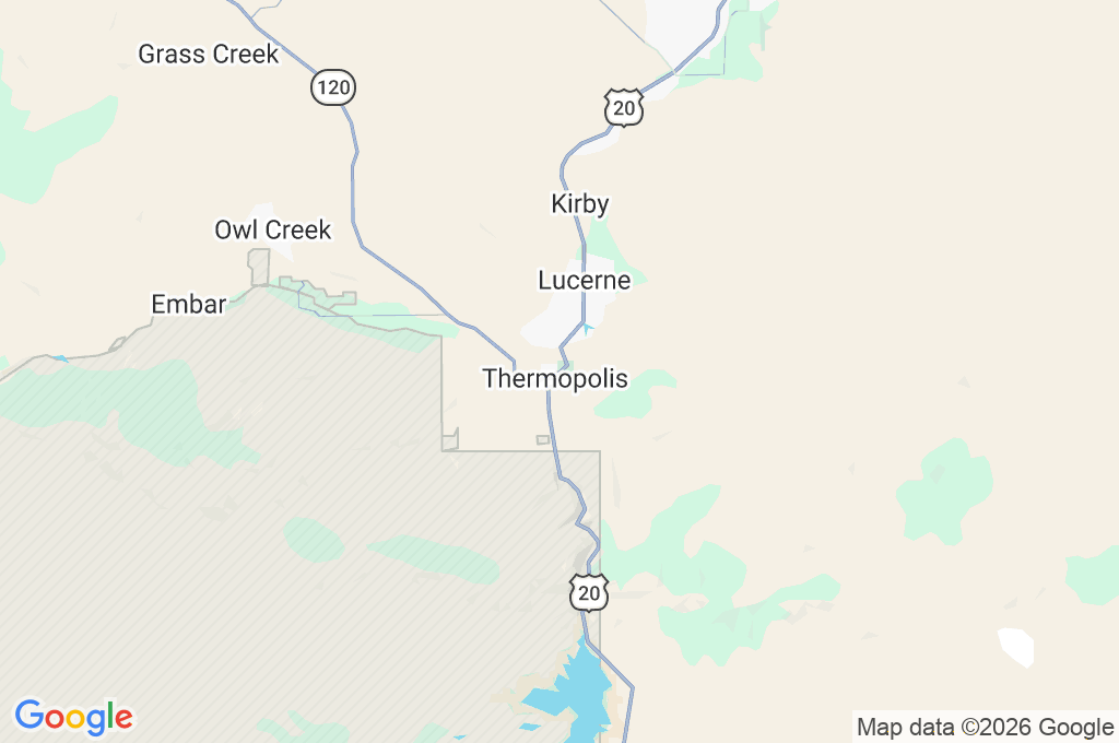Hot Springs State Park Area Map