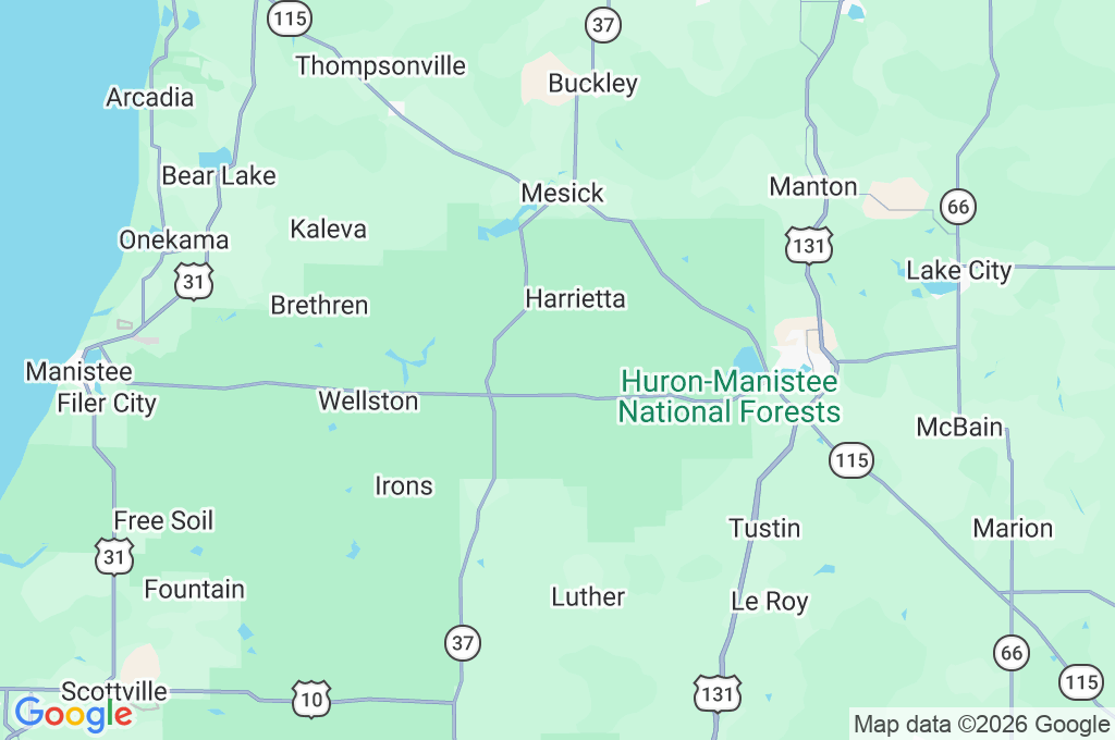 Caberfae Peaks Area Map
