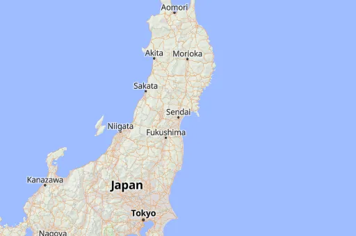 Map of Miyagi