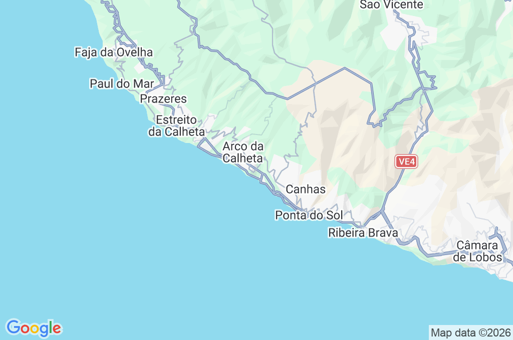 Madalena do Mar Area Map Madalena do Mar Area Map