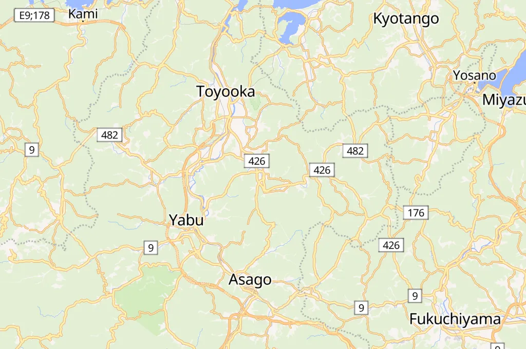 Izushi River Area Map Izushi River Area Map