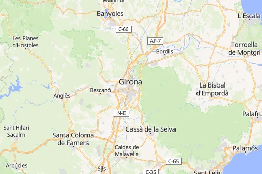 Map of Girona