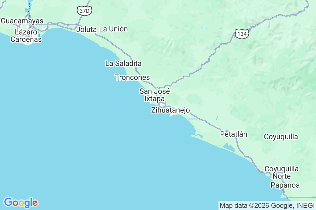Ixtapa Area Map Ixtapa Area Map