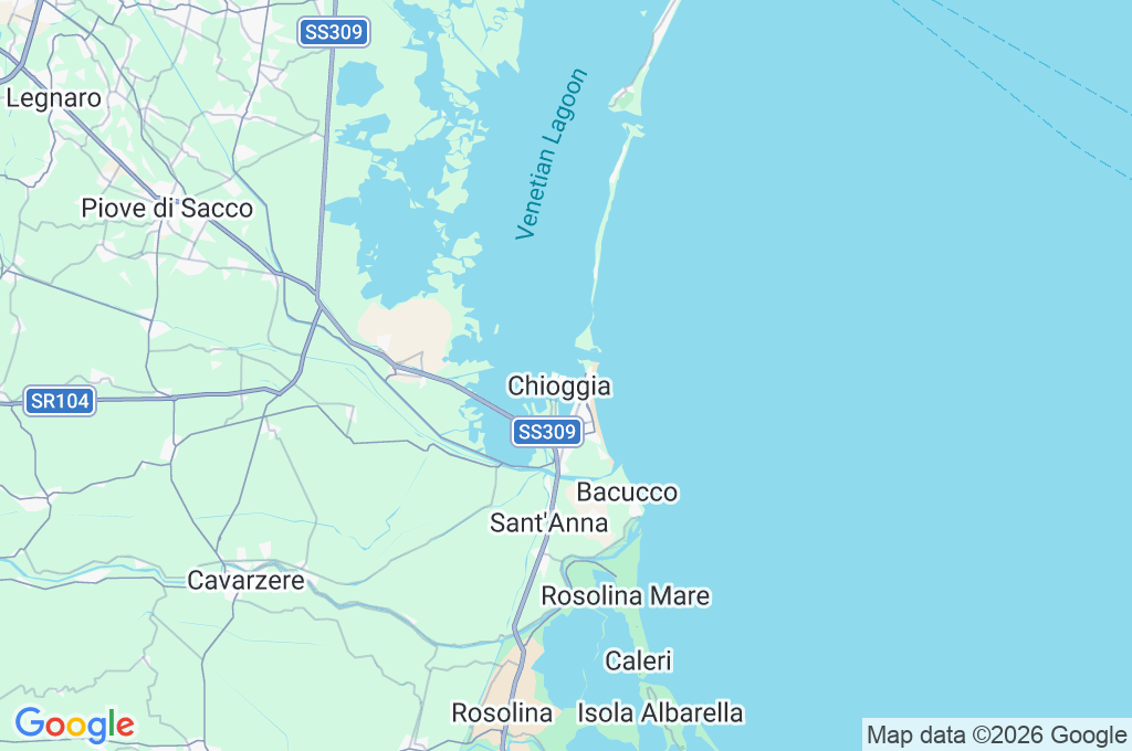 Chioggia Area Map