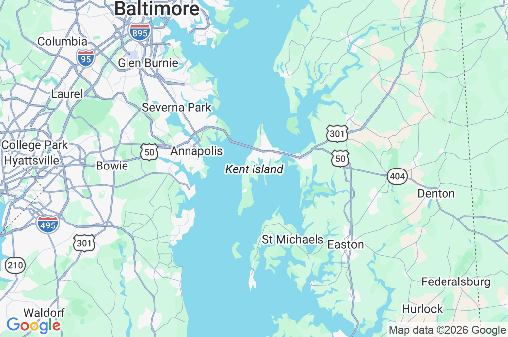 Kent Island Area Map