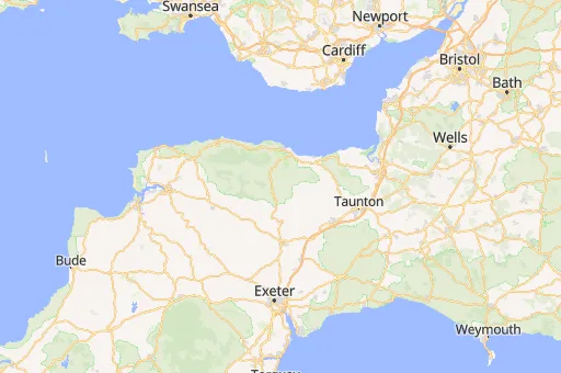 Map of Somerset