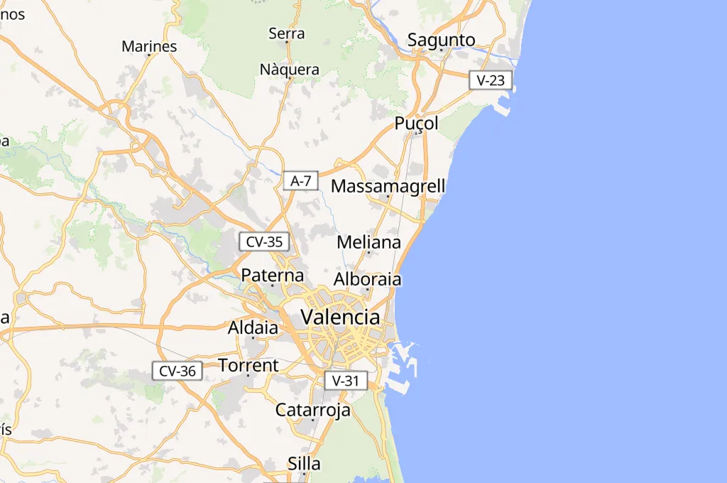 Foios Area Map Foios Area Map