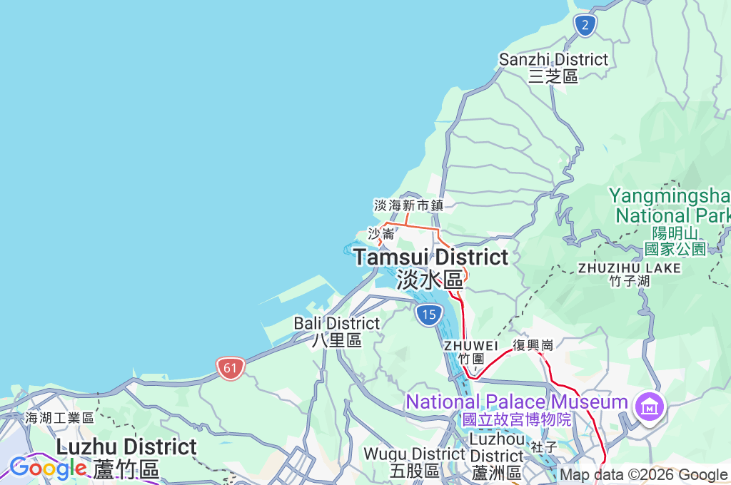Tamsui Fisherman's Wharf Area Map Tamsui Fisherman's Wharf Area Map