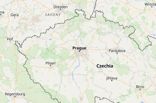 Map of Prague