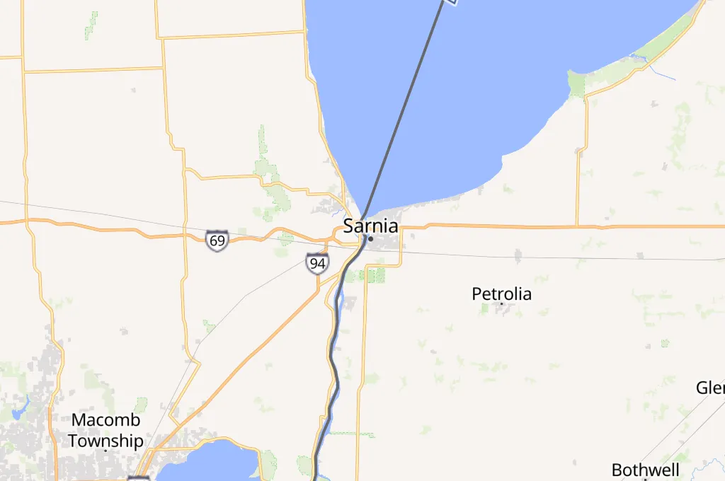 Port Huron Area Map Port Huron Area Map