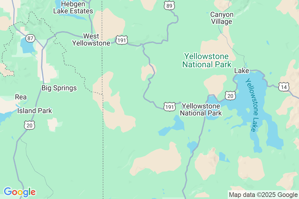 Old Faithful Area Map