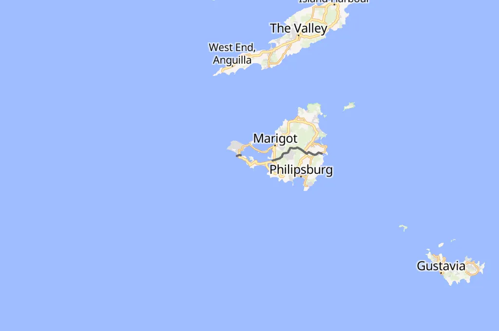 Maho Beach Area Map Maho Beach Area Map