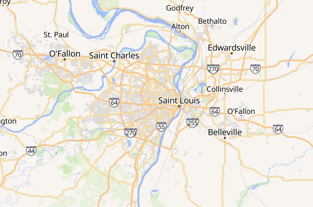 Saint Louis Zoo Area Map