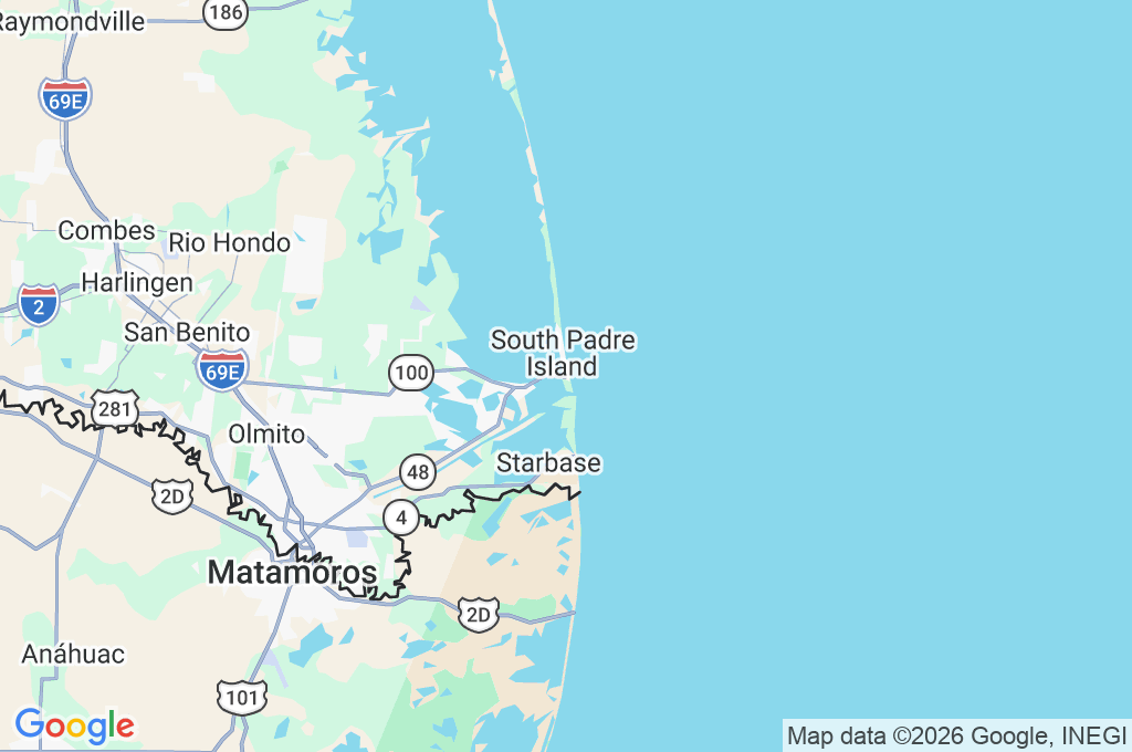 South Padre Island Area Map South Padre Island Area Map