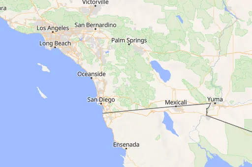 Map of San Diego County