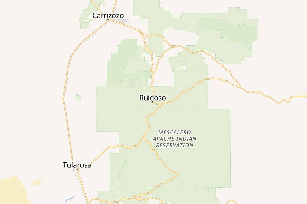 Ruidoso Area Map Ruidoso Area Map