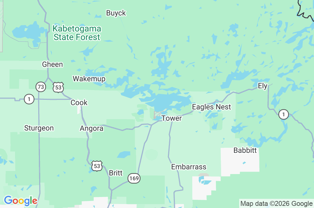 Lake Vermilion Area Map