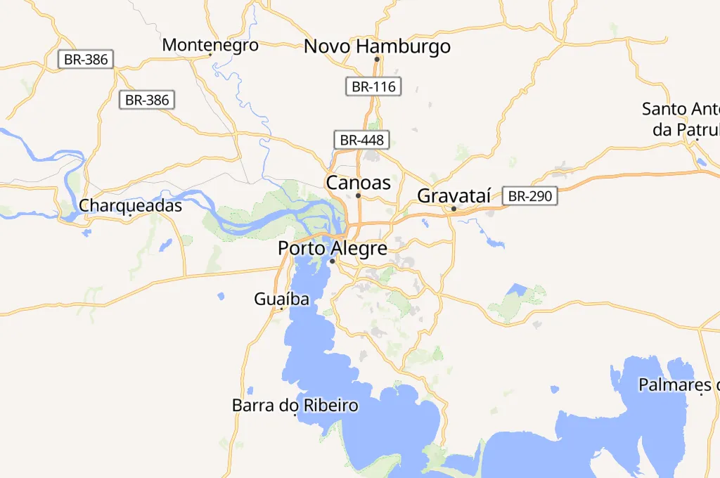 Salgado Filho International Airport Area Map Salgado Filho International Airport Area Map