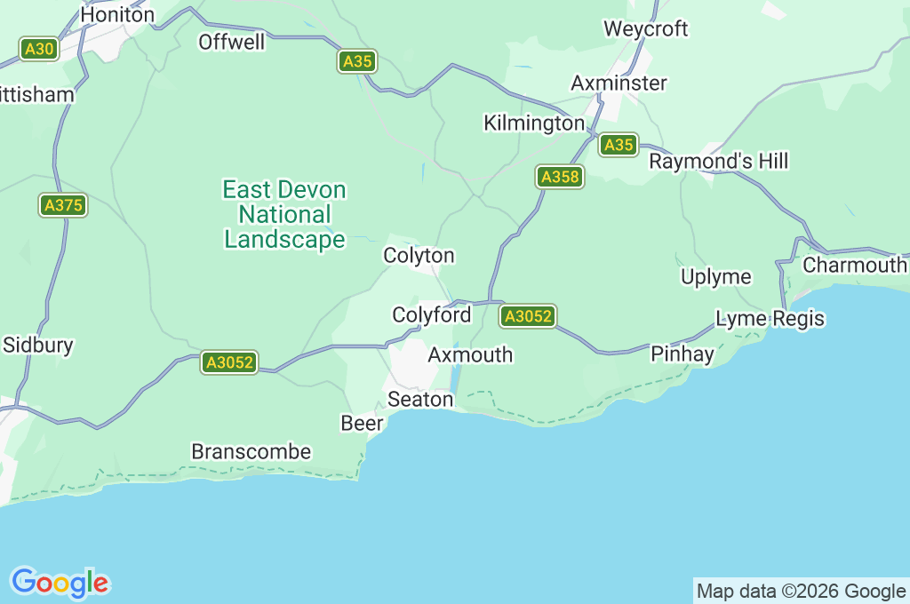 Colyford Station Area Map