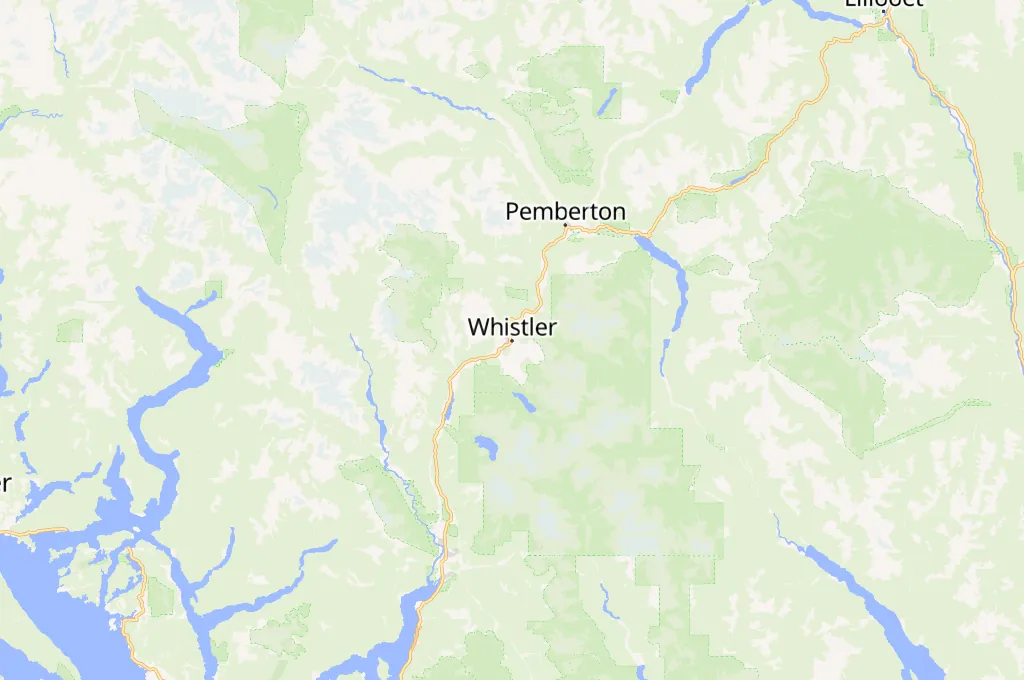 Whistler Olympic Plaza Area Map