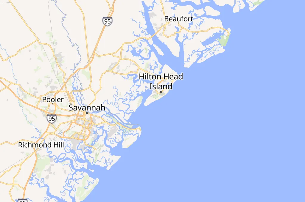 Sea Pines Area Map