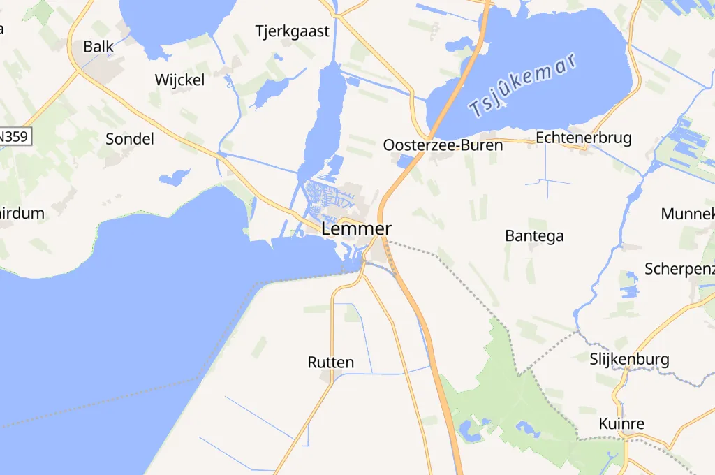 Lemmer Area Map