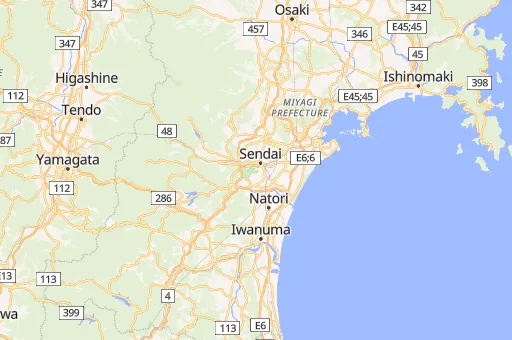 Map of Aoba Ward