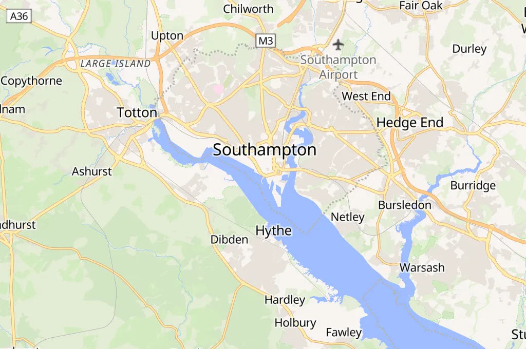 Town Quay Area Map