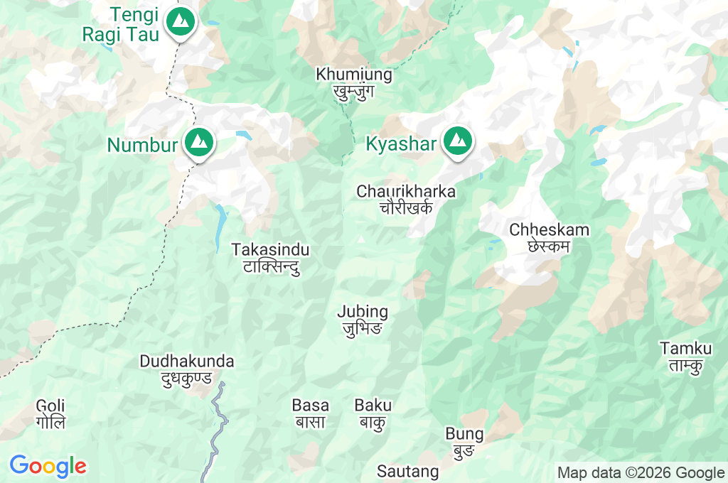 Lukla Area Map Lukla Area Map