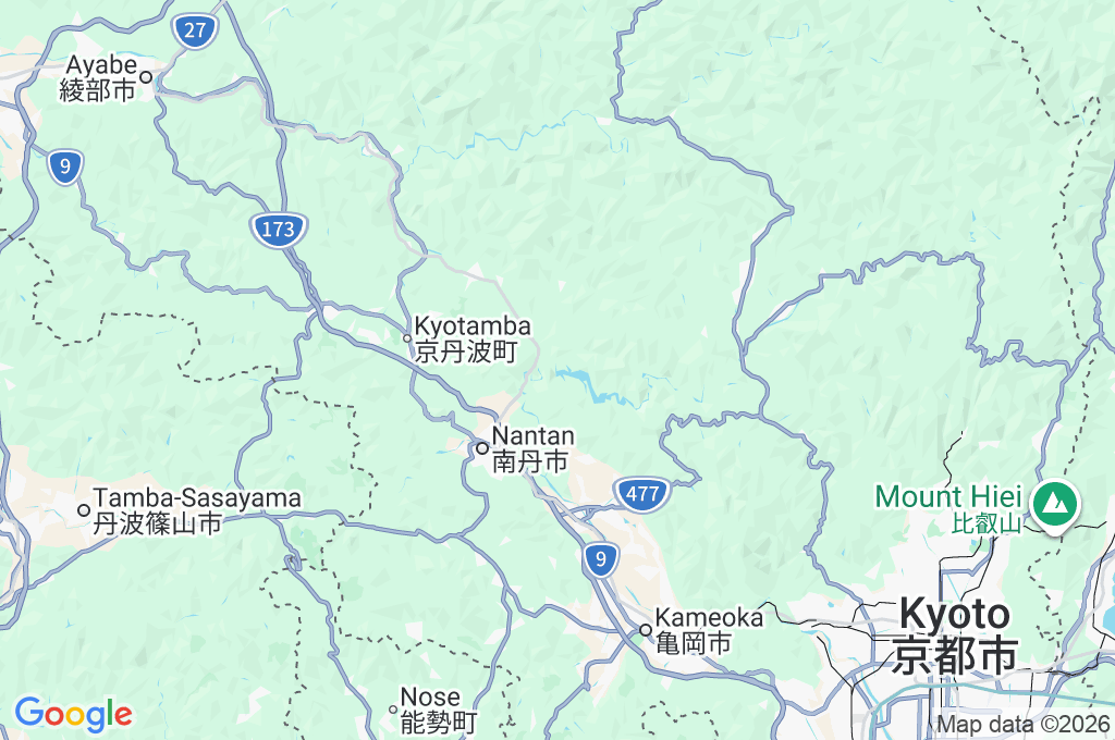 Hiyoshi Dam Area Map Hiyoshi Dam Area Map