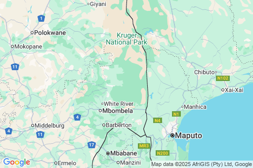 Map of Ehlanzeni District Municipality