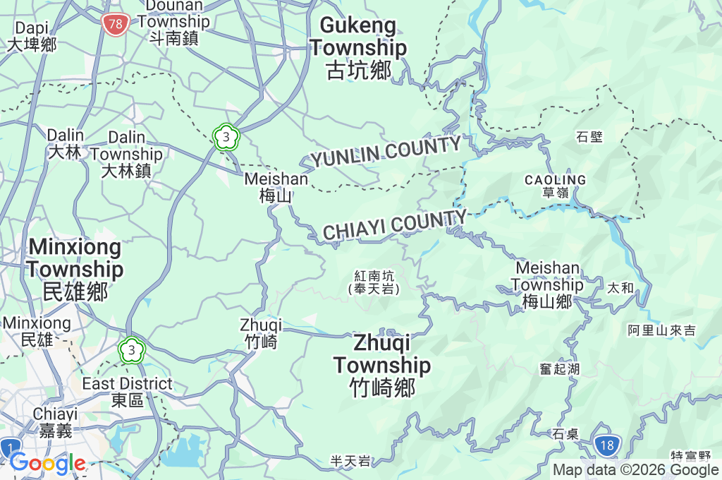Taiping Suspension Bridge Area Map