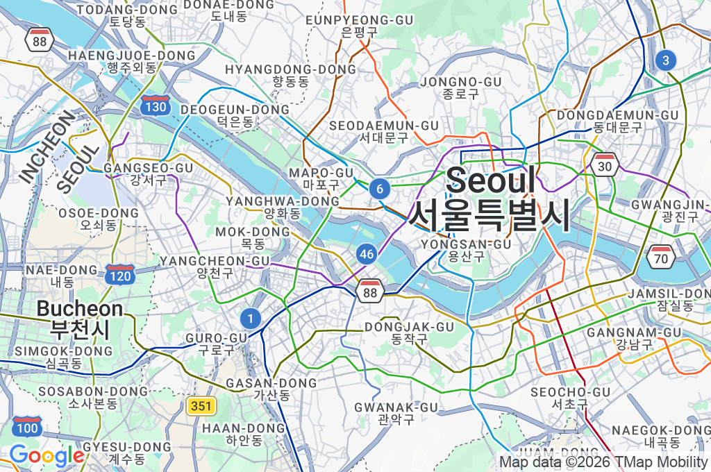 Seogang Bridge Area Map