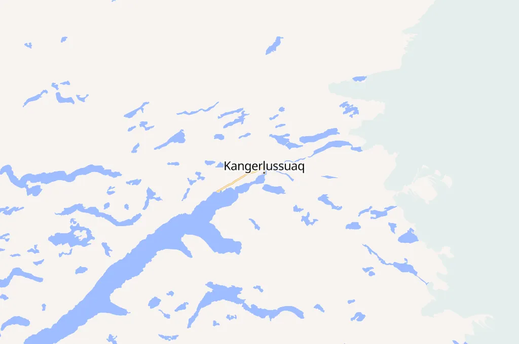 Kangerlussuaq Airport Area Map Kangerlussuaq Airport Area Map