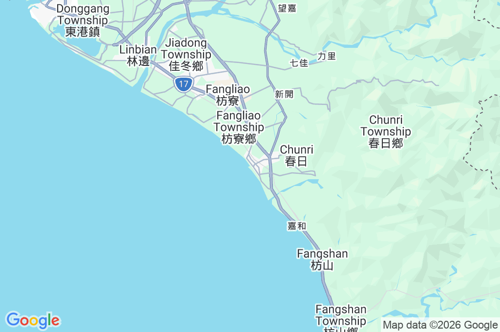 Fangliao Fishing Harbor Area Map Fangliao Fishing Harbor Area Map