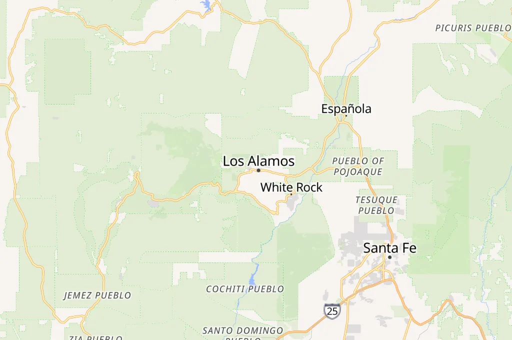 Los Alamos Area Map Los Alamos Area Map