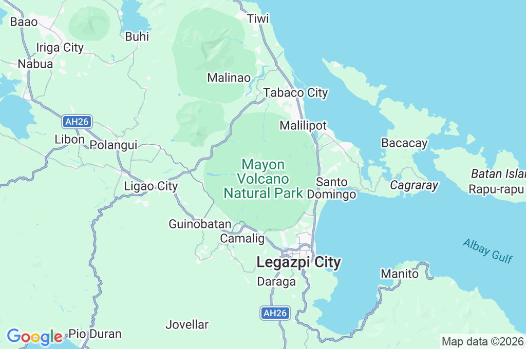 Mayon Volcano Area Map Mayon Volcano Area Map