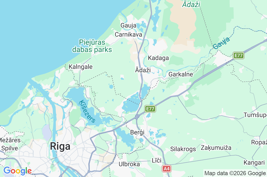 Pierīga Area Map