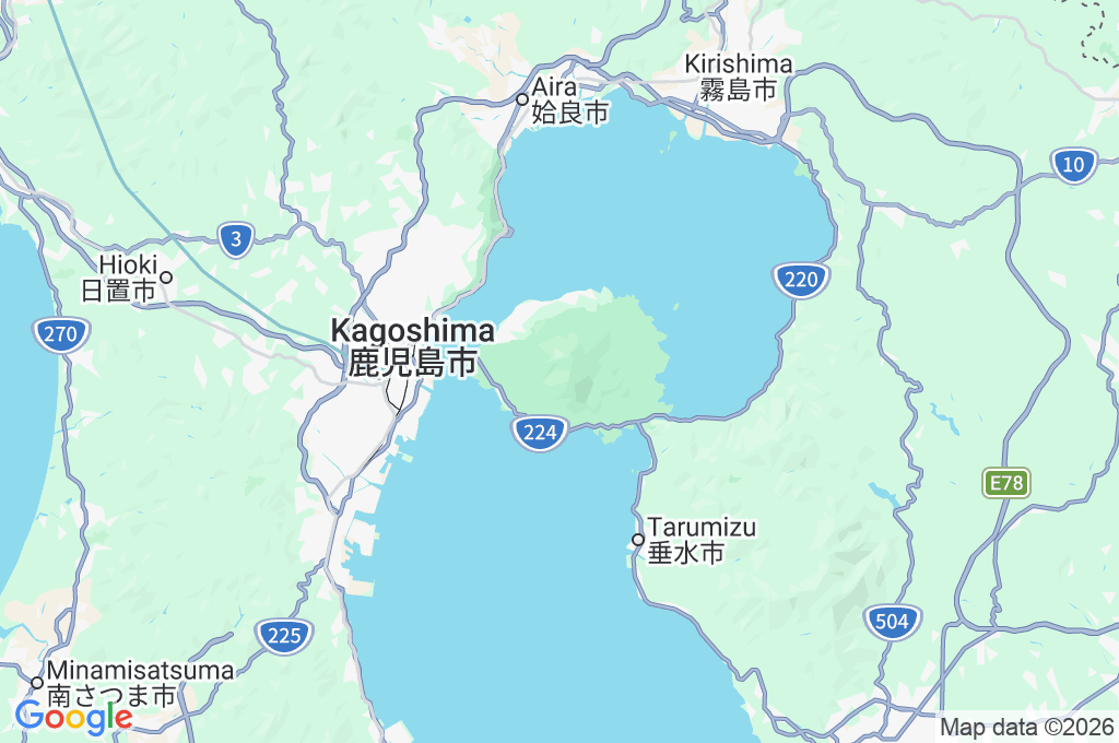 Sakurajima Area Map Sakurajima Area Map