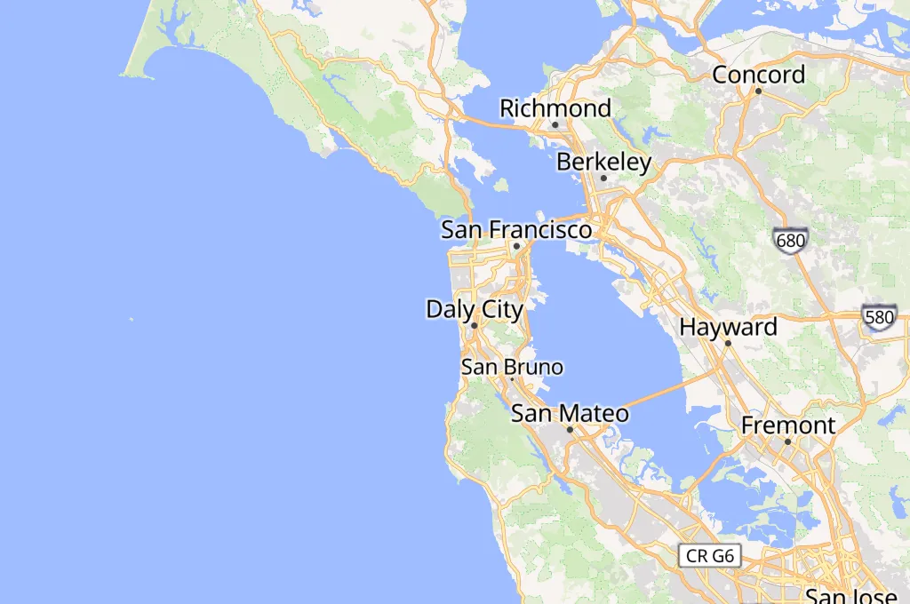 Fort Funston Area Map Fort Funston Area Map