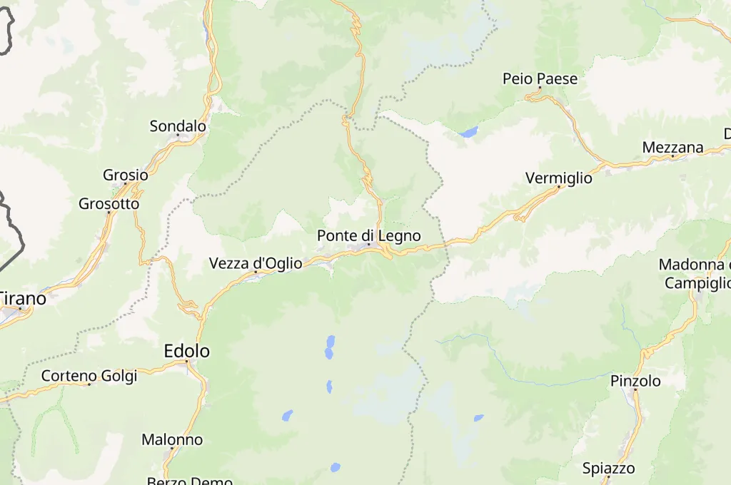 Ponte di Legno Area Map Ponte di Legno Area Map