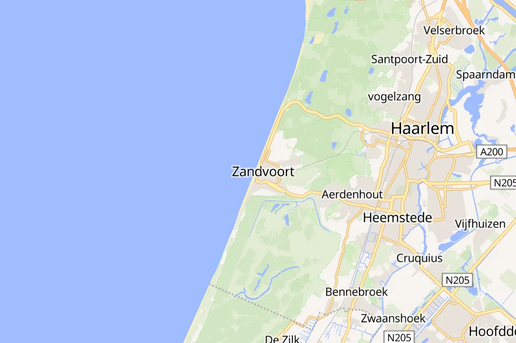 Zandvoort Area Map Zandvoort Area Map