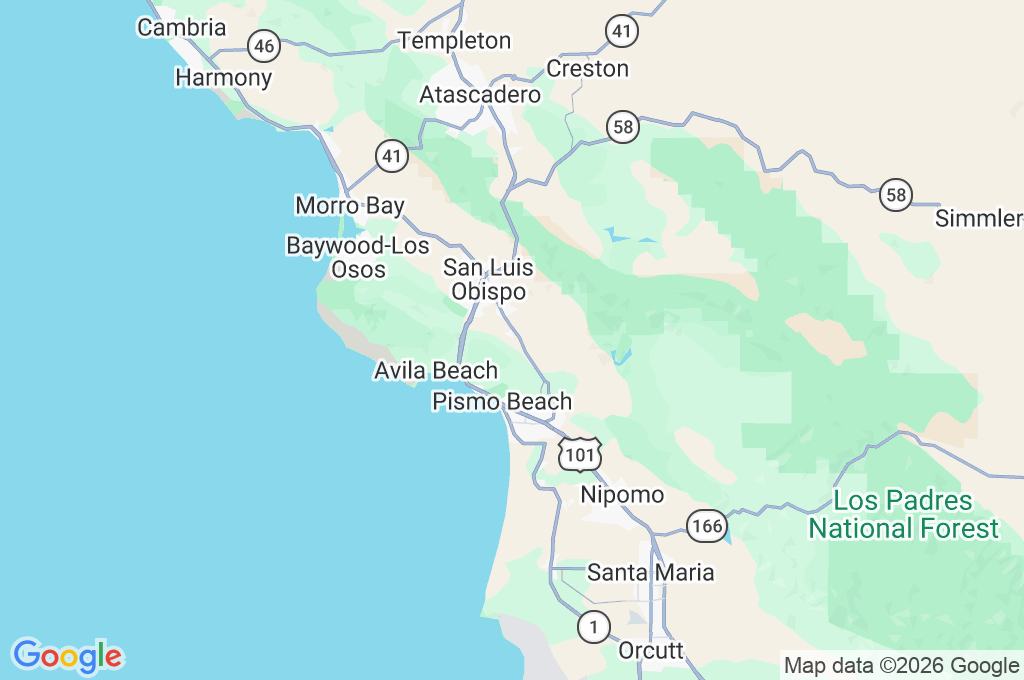 San Luis Obispo Country Club Area Map San Luis Obispo Country Club Area Map